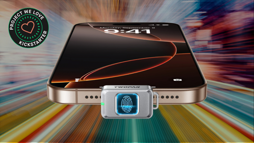 "Twopan Nano SSD": 512 GB im Mini-Format mit Fingerabdruckleser auf Kickstarter gestartet