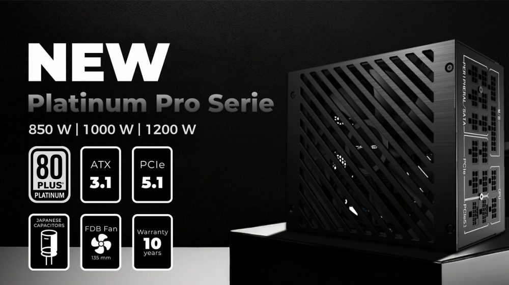 Maximale Power: Vorhang auf für die neuen PLATINUM PRO Netzteile von LC-Power!