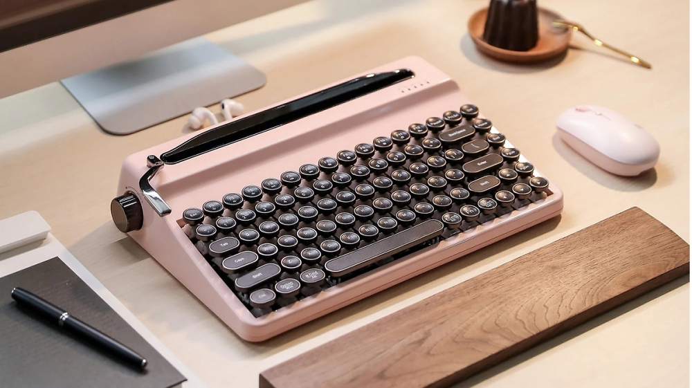 Neue Retro-Tastatur: Yunzii QL75 ahmt eine Schreibmaschine nach