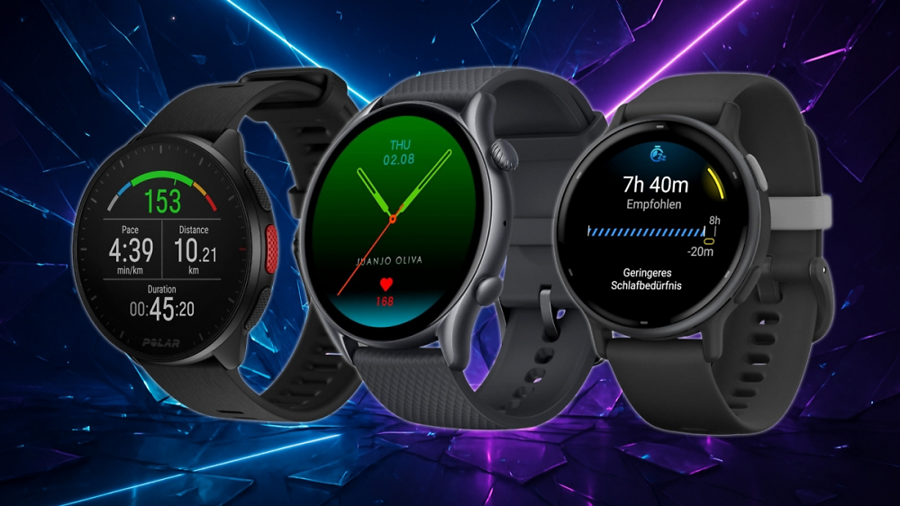 Amazfit, Polar und Garmin im Preissturz: Sport-Smartwatches mit GPS und Pulsmessung bis zu 44 % günstiger