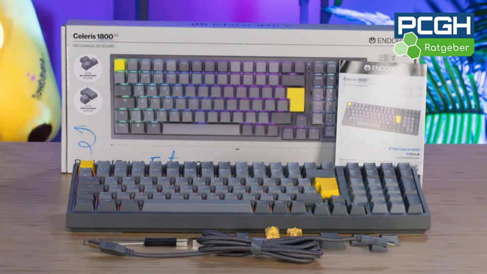 Endorfy Celeris 1800 im Test: Zum Tippen geeignete Custom-Tastatur für unter 100 Euro
