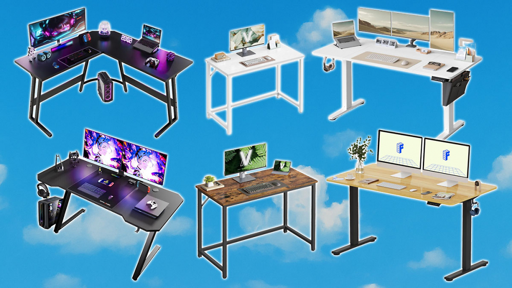 Bei Amazon fliegen davon: Gaming-Tisch für 40 €, kleiner Computertisch für 34 und höhenverstellbarer Schreibtisch