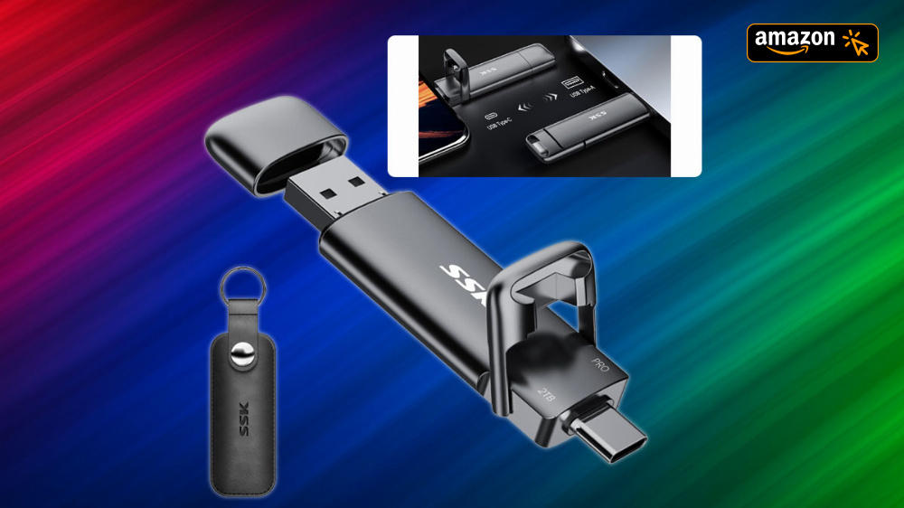 Nur 0,068€/GiByte und 1.000MByte/s schnell | 2-TByte-USB-SSD-Stick zum Tiefstpreis 