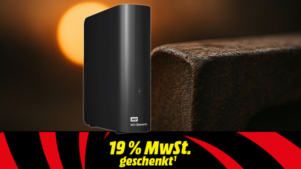 0,015€ / GByte lässt SSDs zum Alteisen werden | 20 TB WD Elements HDD im Bestpreis-Angebot