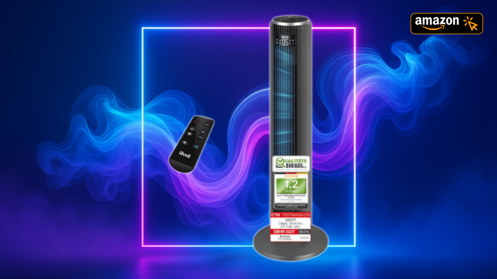 Testnote 1,2 "sehr gut": Amazon ballert Bestseller-Turmventilator für keine 80 Euro raus