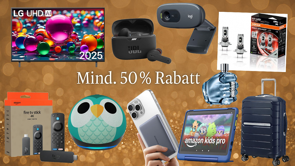 Beim Amazon Prime Day für die Hälfte: 50 Top-Deals mit mind. 50% Rabatt