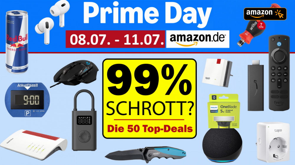 Amazon Prime Day: 99% Schrott? 50 Top-Deals am Prime Day 2025 - Update 2