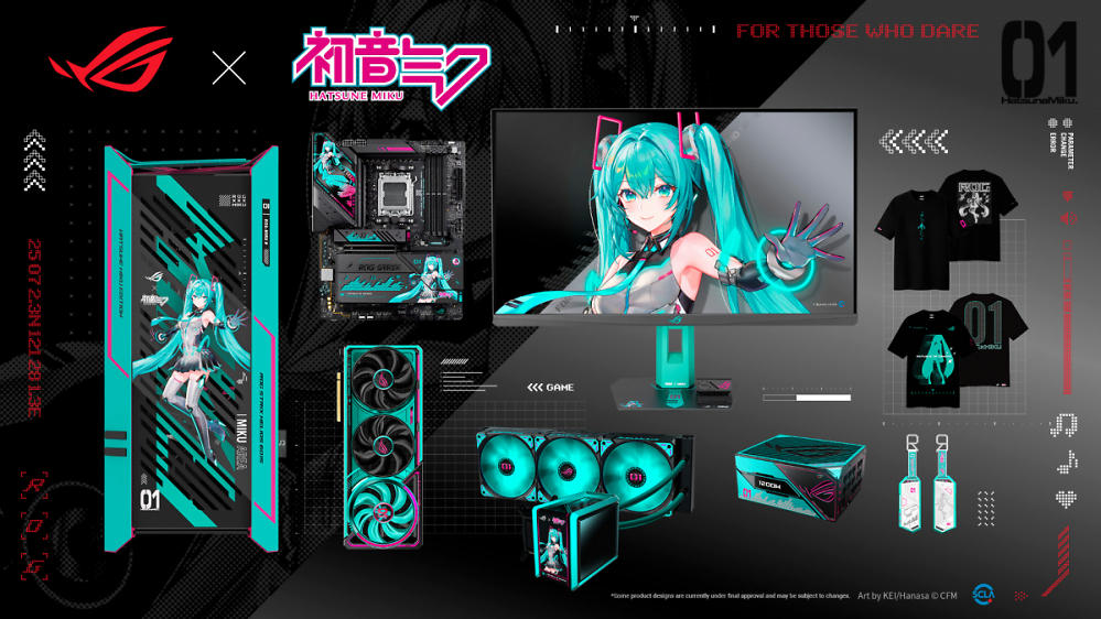 Hatsune Miku x ROG: Asus bringt kompletten PC im Vocaloid-Design
