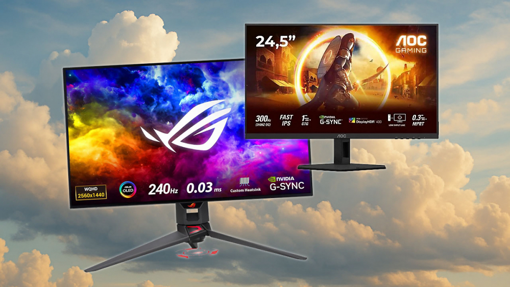 Amazon und MediaMarkt mit Tiefstpreisen | OLED-Monitor mit 240 Hz und IPS-310 Hz Bildschirm
