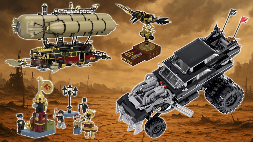 Mad Max trifft Bioshock: Bluebrixx veröffentlicht Luftschiff & Monster Limo mit Carbonachse