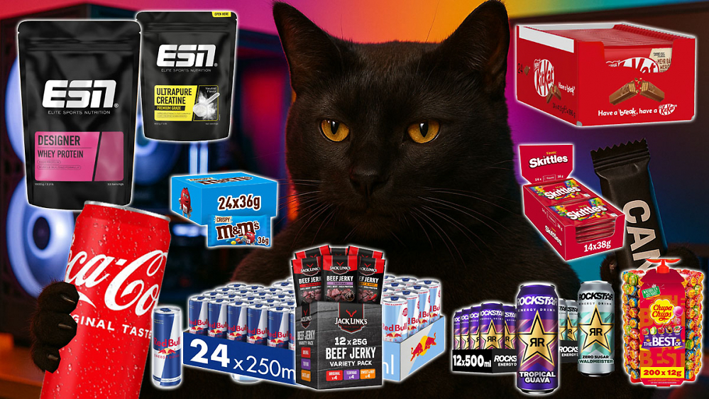 Prime-Day-Naschkatze macht Beute: Red Bull & Rockstar Energy, KitKat, Whey, BiFi uvm.