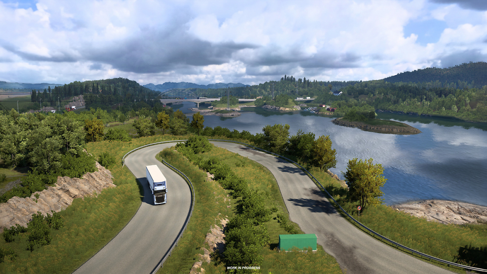 Euro Truck Simulator 2: Malerische Stadt in der neuen Map-Erweiterung Nordic Horizons
