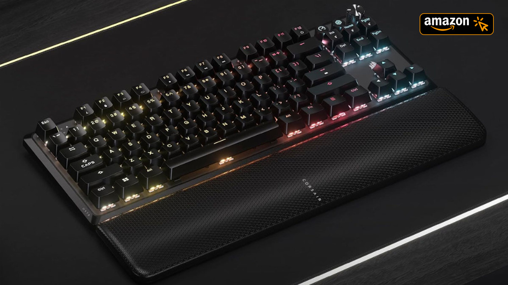 Weit unter Vergleichspreis: Kabellose, vorgeschmierte Corsair Gaming-Tastatur bei Amazon