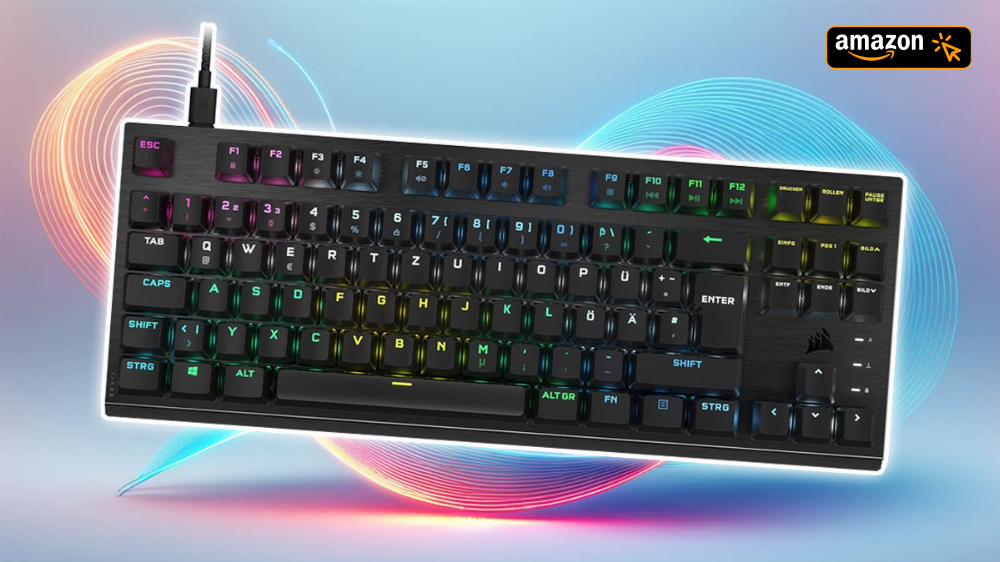 Weit unter Vergleichspreis: Optisch-mechanische Tastatur von Corsair bei Amazon