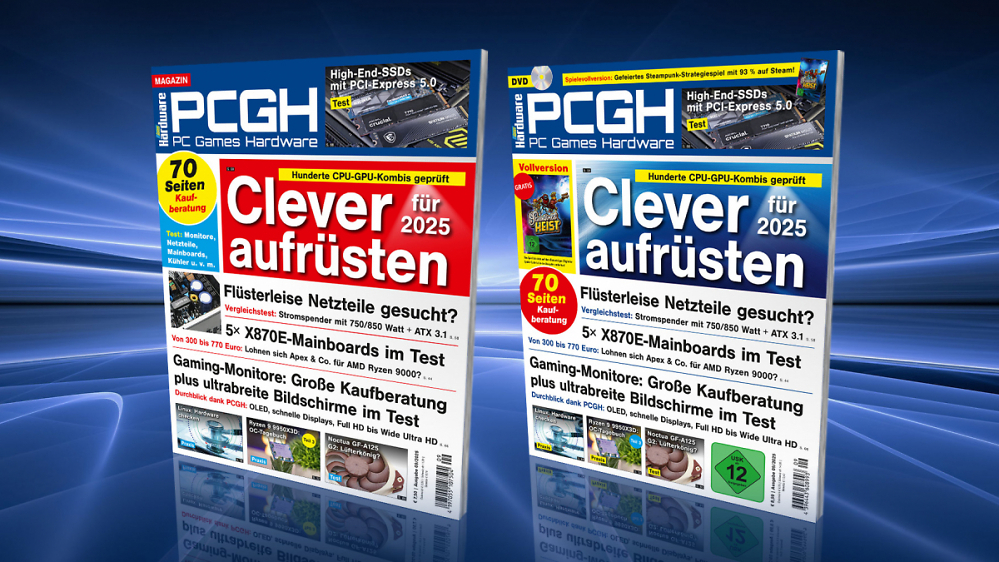 Die perfekte Kombi von CPU + GPU ohne Bottleneck und mehr in der PCGH 09/2025