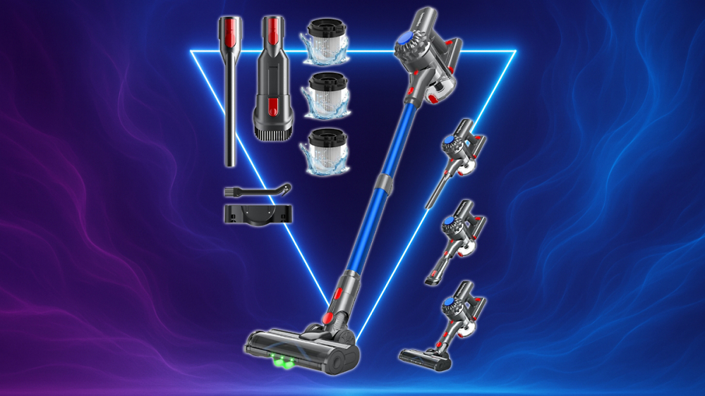 Nicht von Dyson - aber 2.000 Bestellungen: Akku-Staubsauger mit OLED, 50 Min Laufzeit & Anti-Tangle für unter 70 €