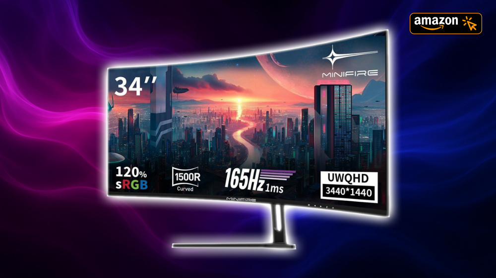 Bei Amazon zum neuen Bestpreis: Curved-Gaming-Monitor mit 34 Zoll, 165 Hz und 1 ms