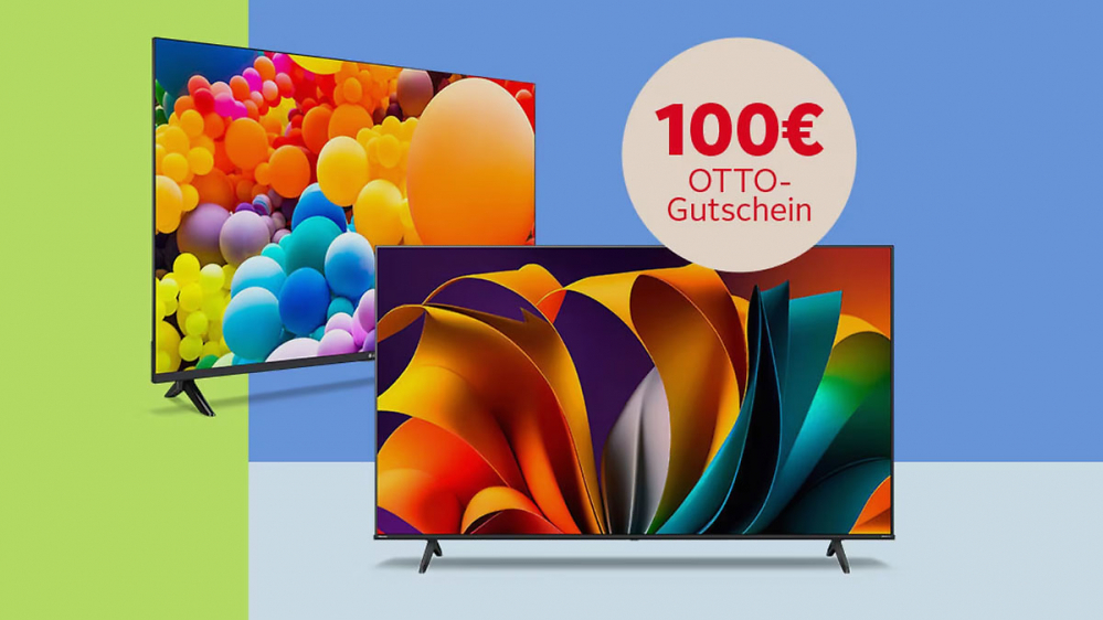 Fernseher im Otto-Mega-Sale: Rabatte bis 67% und 100€-Gutschein dazu - Samsung, LG, Sony & Co.