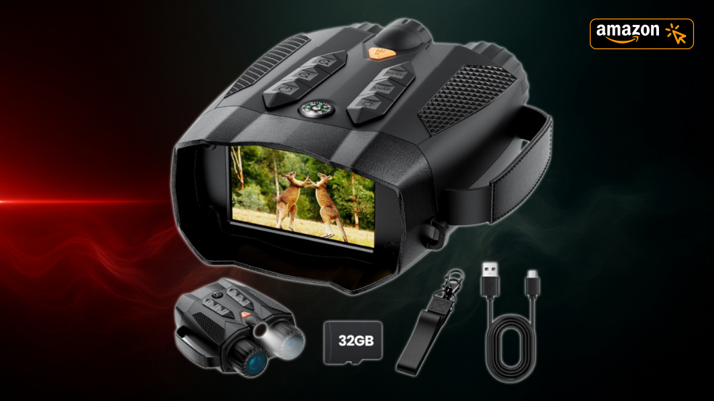 Jetzt 41 % günstiger: Amazon grillt 4K-Nachtsichtgerät mit 3-Zoll-Display, IR-Licht & Digitalzoom im Rabatt-Feuer