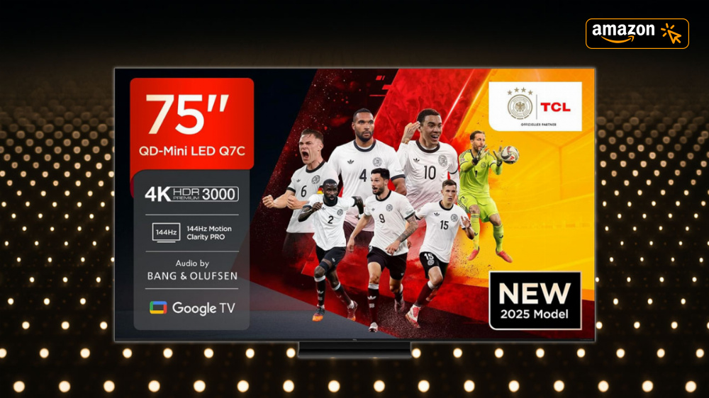 Knapp 2 m-TV mit B&O-Sound, 144Hz und Mini-LED sowie "bestechender Bildqualität" günstig wie nie
