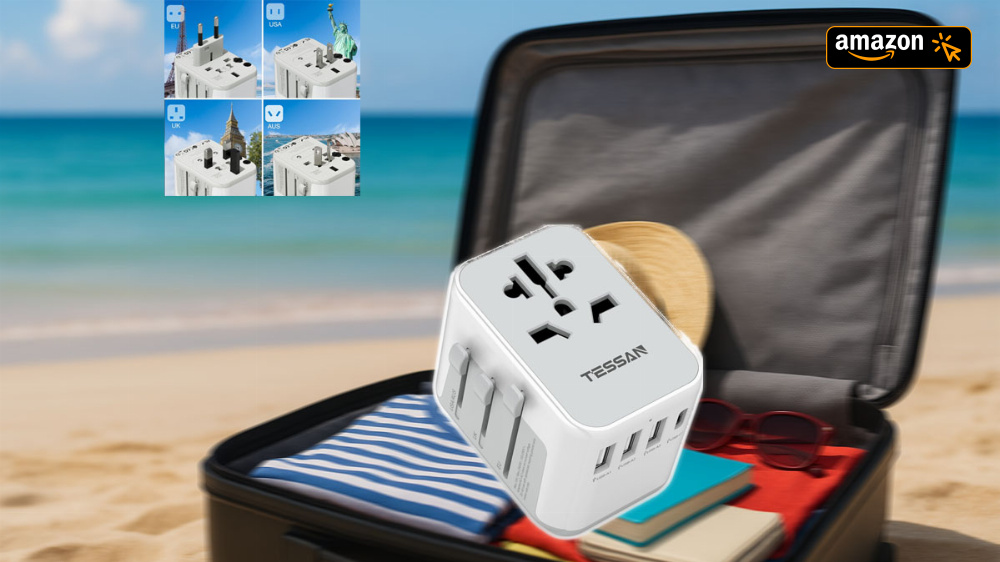 Nur für kurze Zeit günstig wie am Prime Day: Praktischer Reiseadapter bei Amazon 