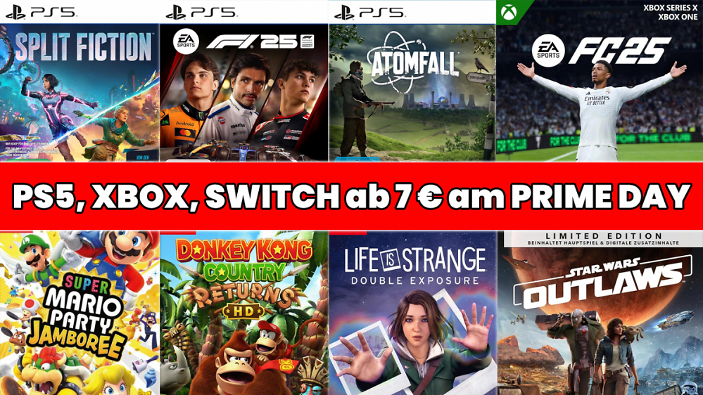 Amazon verramscht Videospiele: ab 7 € fliegen PS5, Xbox Series X & Nintendo Switch Games raus