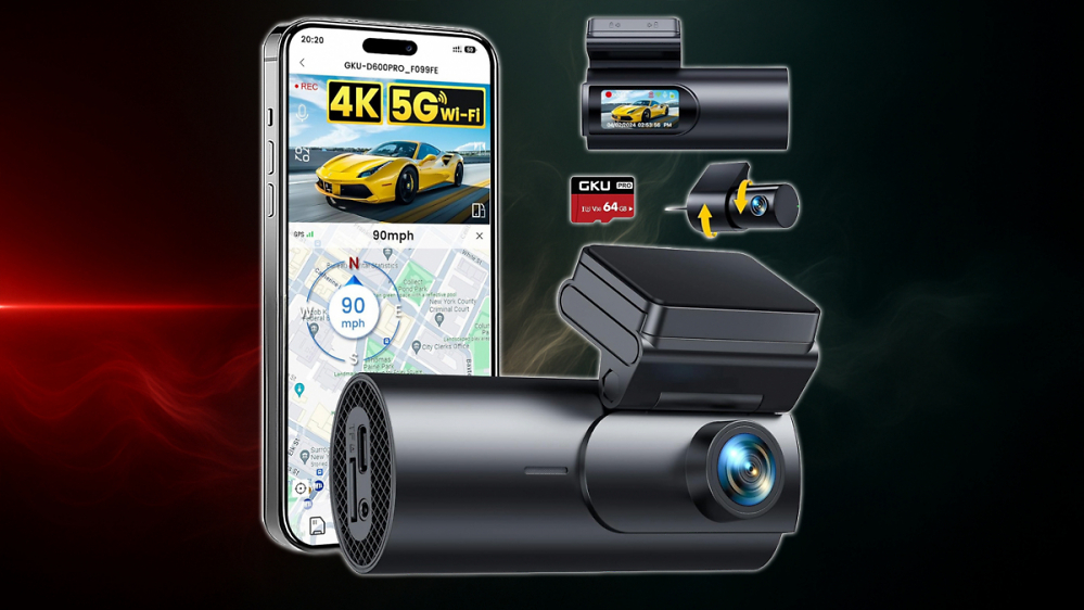 Mit 45 % Rabatt verramscht! Diese 4K-Dual-Dashcam mit Nachtsicht, WLAN & GPS kostet aktuell keine 72 €