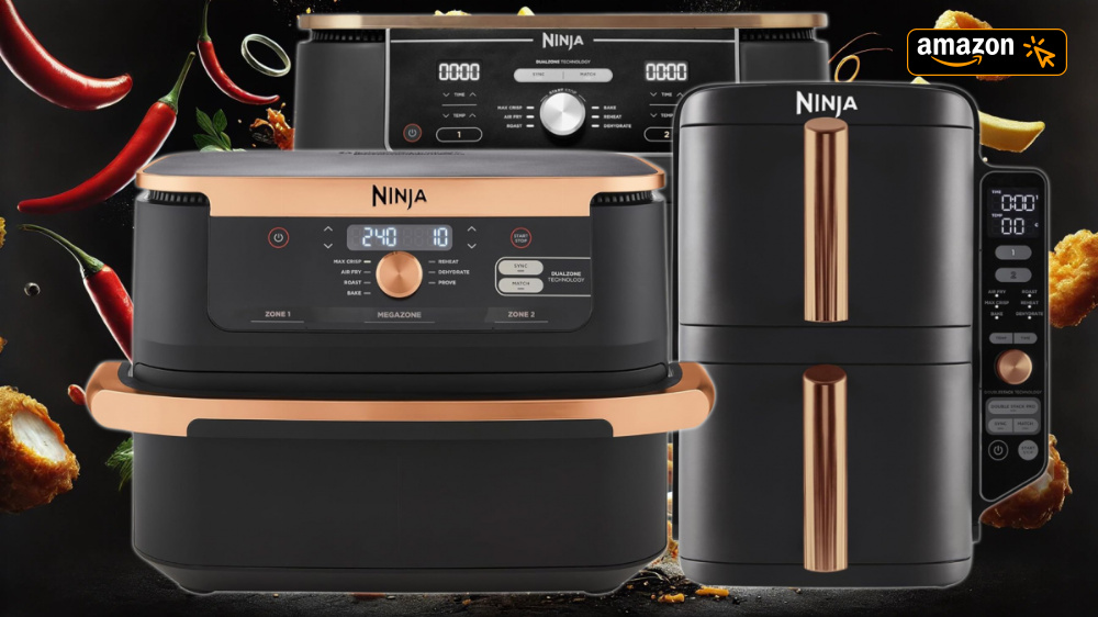 Amazon frittiert den Preis: Bis zu 36 % billiger fliegen Ninja Double Stack XL und Dual Zone Heißluftfritteusen raus