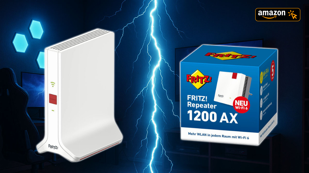 MediaMarkt im Nacken: Amazon drückt Fritz Repeater 1200 AX unter 70 €, Duell um 3000 AX