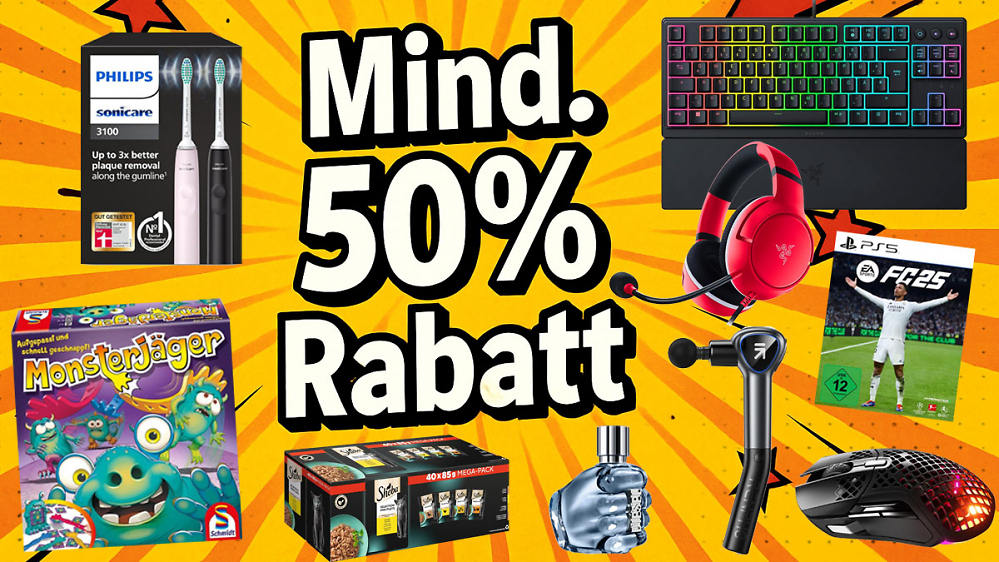50 geniale Amazon-Deals mit mindestens 50% Rabatt