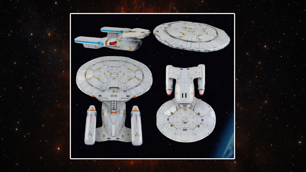 Enterprise-D von Lego Star Trek? Leak zeigt Untertasse zum Abkoppeln und Mini-Figuren