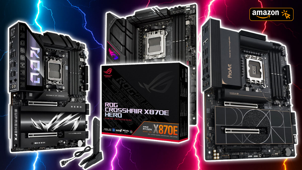 Asus-Mainboards weit unter Vergleichspreis! Amazon-Coupons für X870E, B650(E), Z890 etc.