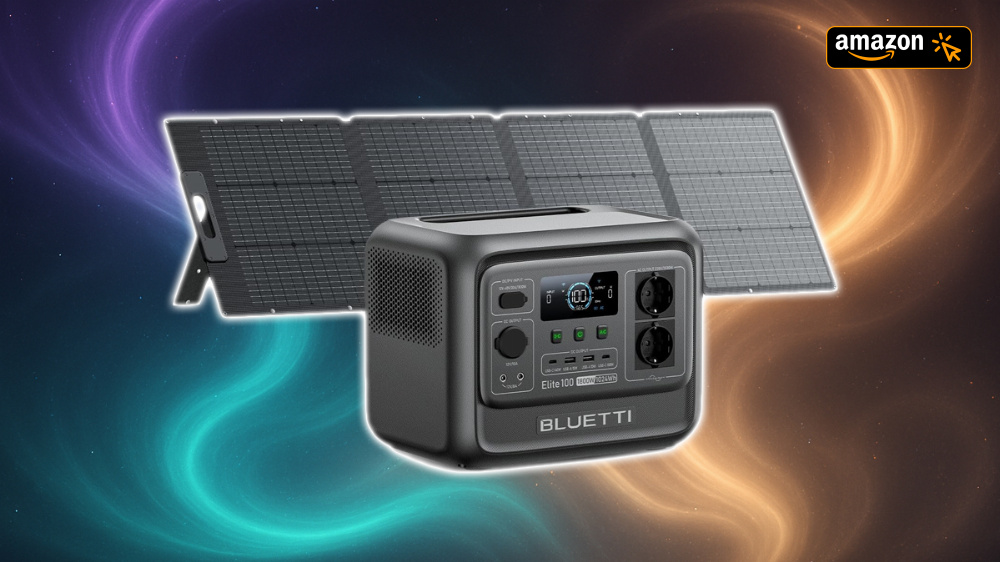 Starke Powerstation inklusive Solarpanel: Bei Amazon mit 400 Euro Rabatt