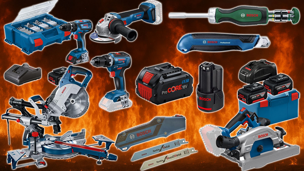 Kurze Zeit verfeuert Amazon Bosch Pro ab 11 €: Akku 18V, 12V, Pro Core, Säge, Bohrhammer, Akkuschrauber und vieles mehr