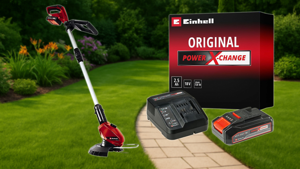 Noch nie so günstig: Amazon boxt Einhell 18V Rasentrimmer inkl. Akku & Ladegrät für keine 60 Euro raus