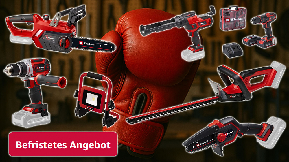 Amazon boxte befristet raus: Einhell Heckenschere für 46 €, Nr. 1 Astsäge für 66 €, Akkuschrauber, Kettensäge uvm. 