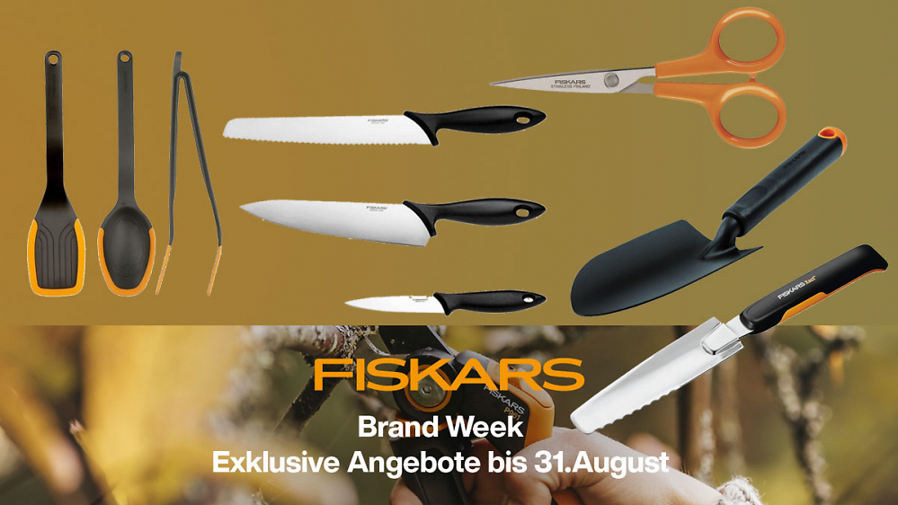 Amazon fegt Fiskars raus: Rabatte bis 44% auf Garten-, Küchen- und Bastelartikel