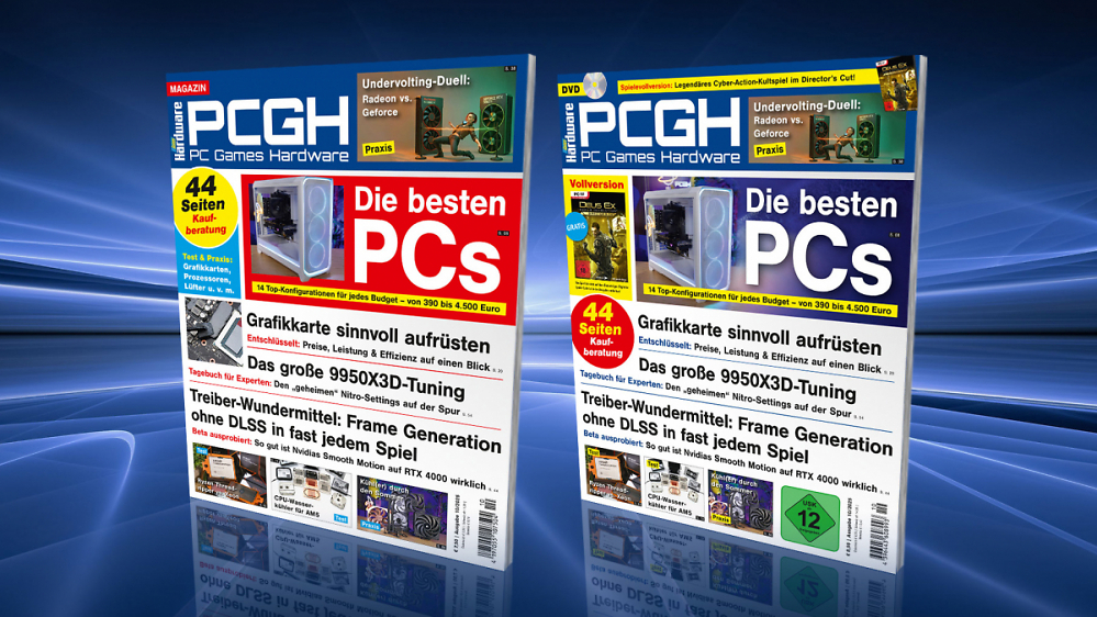 Die besten Gaming-PCs 2025, Hardware-Kaufberatung und mehr in PCGH 10/2025