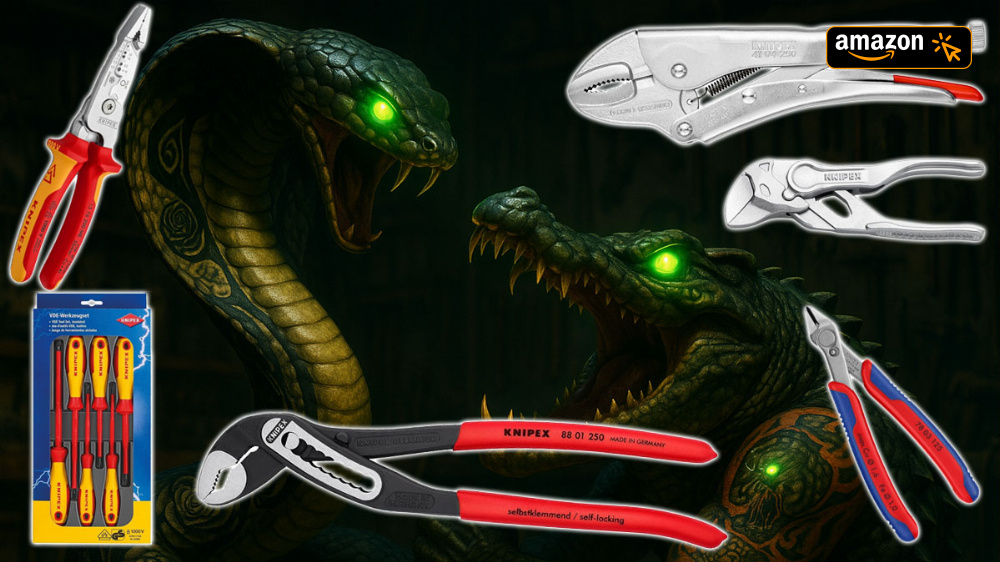 Cobra beißt Alligator den Preis ab: Beliebte Knipex-Zangen bei Amazon günstiger als sonst