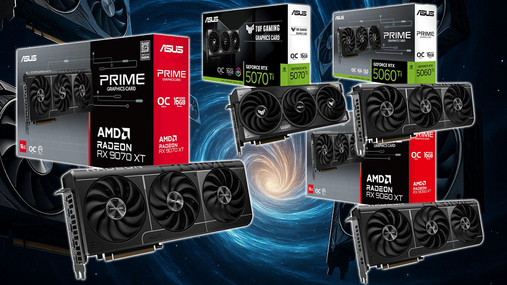 Bei Amazon unter Bestpreis: Asus Radeon RX 9070 XT OC, 9060 XT, Geforce RTX 5070 (Ti)