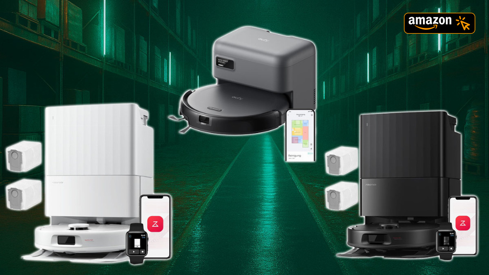 Amazon saugt befristet hinaus: Roborock Qrevo mit Multidock nie günstiger - platten Eufy C10 für 199 €