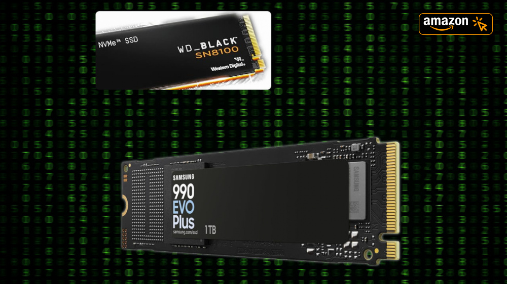 Amazon wirft SSDs ab unter 70 Euro raus | WD SN8100 PCI-e-5.0-SSD, Samsung 990 Evo Plus und Co.