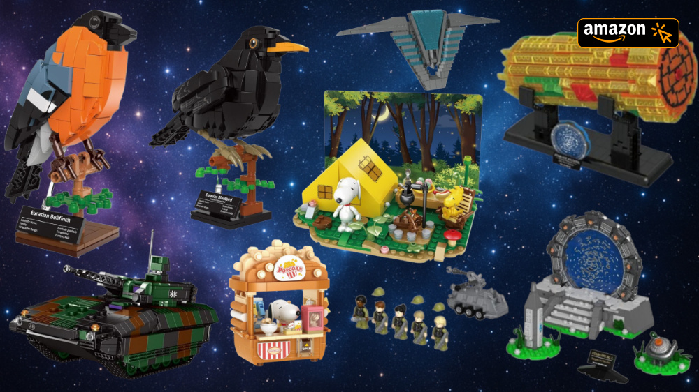 Bluebrixx fliegt bei Amazon aus Lager: Stargate, Snoopy, Panzer und Vögel befristet im Sale