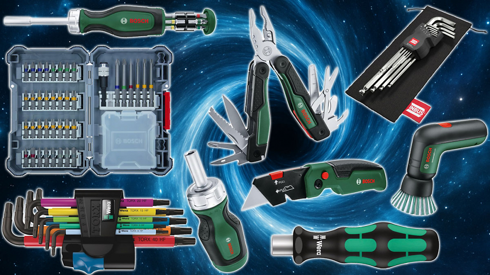 Ab 5,99 € schraubt Amazon raus: Wera Torx, Bit-Halter, Bosch Bits, Multitool, Klappmesser, Inbus, Reinigungsbürste und mehr