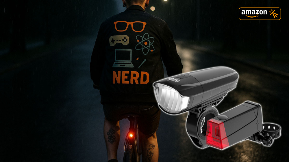 Dunkel nach der Gaming-Session? Amazon wirbelt für 9 € beliebtes Fahrradleuchten-Set hinaus