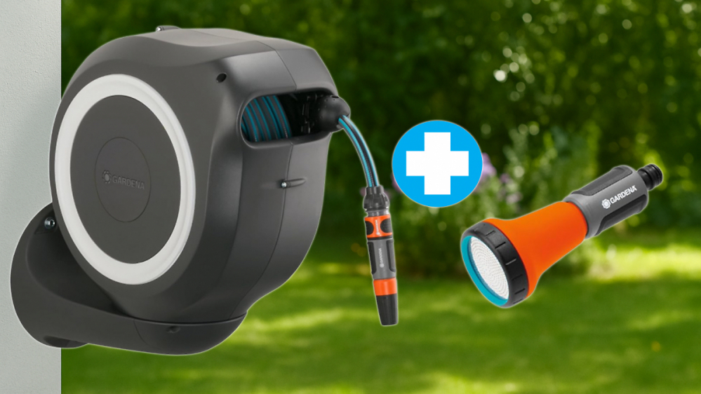 Amazon knallt Preisrekord raus: Gardena Schlauchbox RollUp M mit 20 m Schlauch und Brause jetzt für 102 € sichern