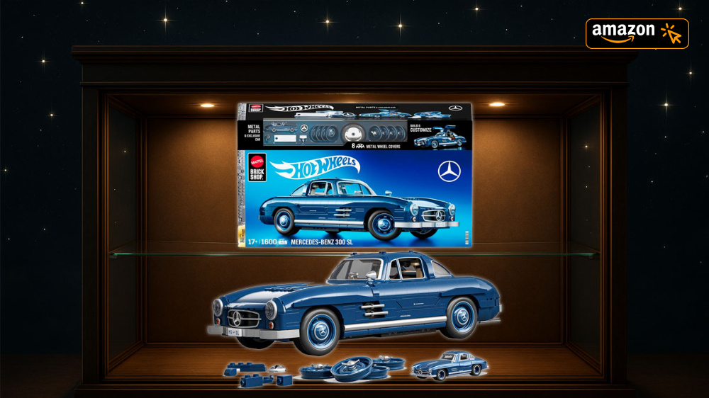 Nur 0,073 €/Stein | Hot Wheels bringt Mercedes-Benz 300SL zum super günstigen Bausatz