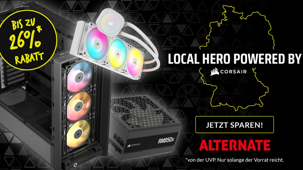 WaKü, Gehäuse und Netzteile: Massive Rabatte auf Top-Produkte von Corsair - jetzt sparen!