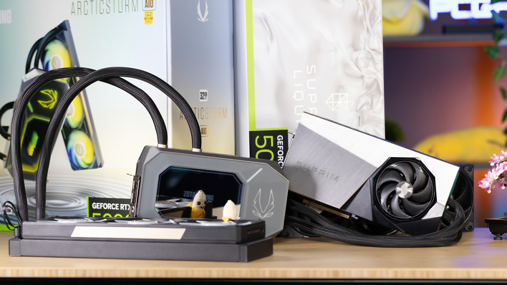 RTX 5090 extrem: Zwei AIO-gekühlte Modelle von MSI und Zotac im Test