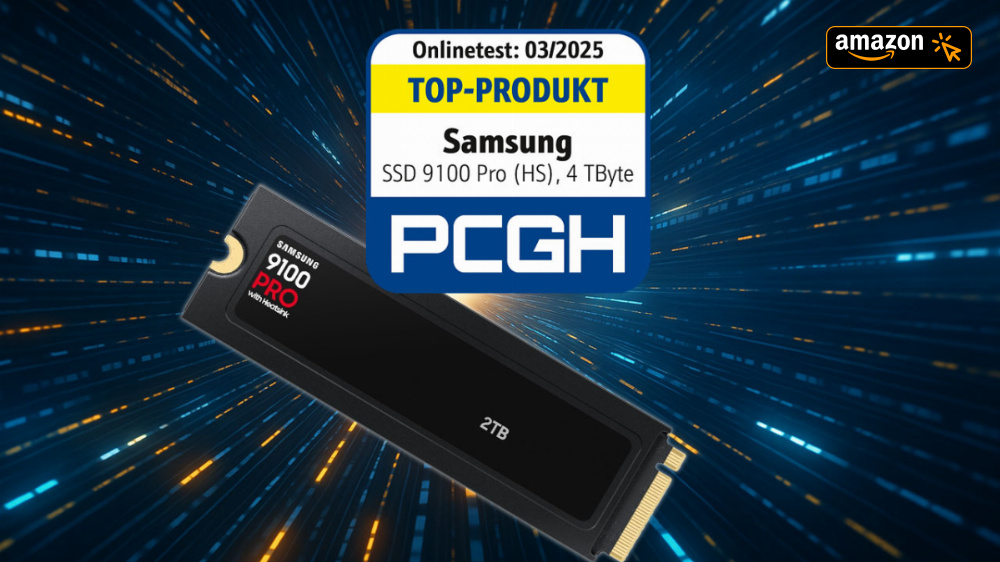 Noch nie so günstig - PCGH-Testsieger Samsung 9100 Pro für nur 0,104 €/GByte 